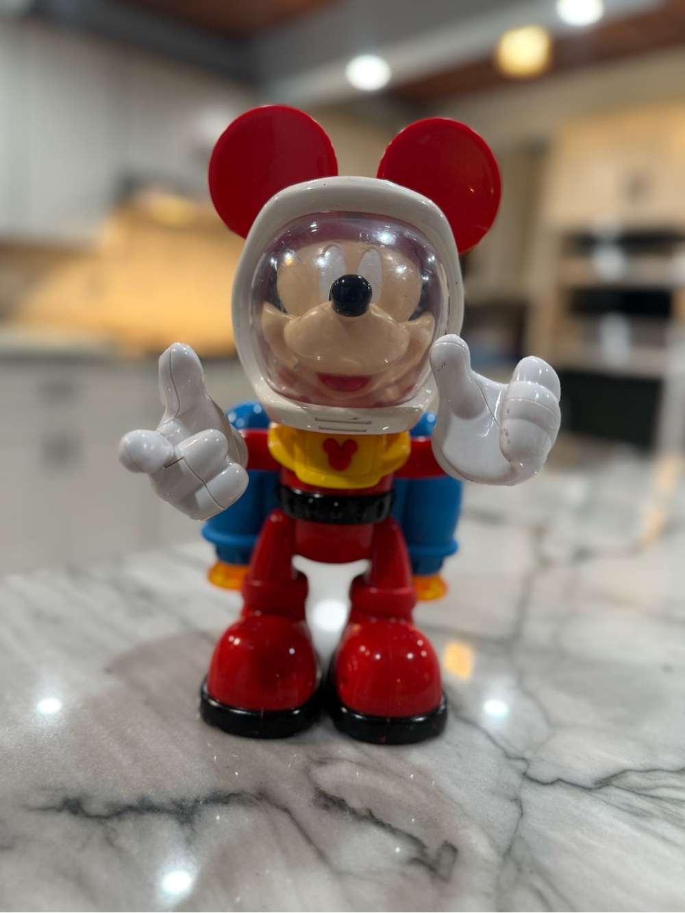 Disney Red, Blue and Yellow Mickey Mouse Space Figure